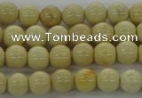 CRI201 15.5 inches 6mm round riverstone beads wholesale