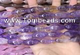 CRI301 15.5 inches 10*25mm rice ametrine gemstone beads wholesale