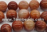 CRJ501 15.5 inches 6mm round red jade gemstone beads