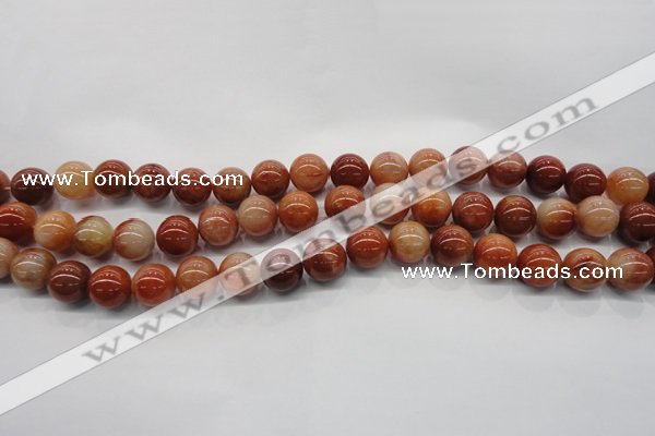 CRJ501 15.5 inches 6mm round red jade gemstone beads