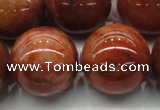 CRJ508 15.5 inches 20mm round red jade gemstone beads