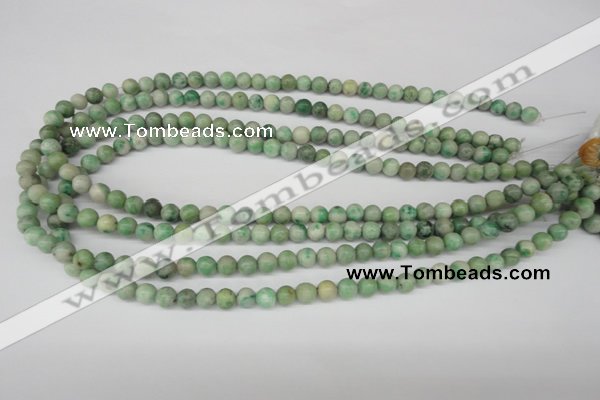 CRO03 15.5 inches 6mm round Qinghai jade gemstone beads wholesale