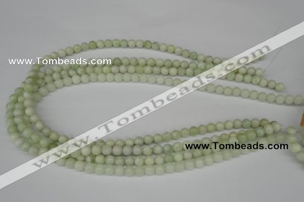 CRO04 15.5 inches 6mm round butter jade gemstone beads wholesale