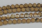 CRO08 15.5 inches 6mm round Chinese picture jasper beads wholesale