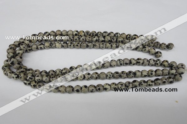 CRO101 15.5 inches 8mm round dalmatian jasper beads wholesale