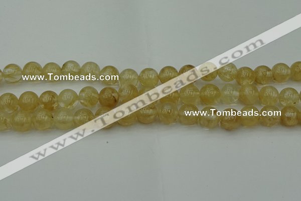 CRO1023 15.5 inches 10mm round yellow watermelon quartz beads