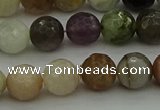 CRO1043 15.5 inches 10mm faceted round mixed gemstone beads