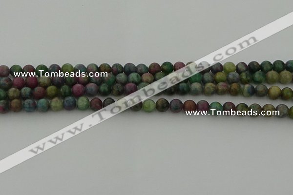 CRO1110 15.5 inches 4mm round ruby apatrite beads wholesale