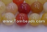 CRO1164 15.5 inches 12mm round golden silk jade beads wholesale