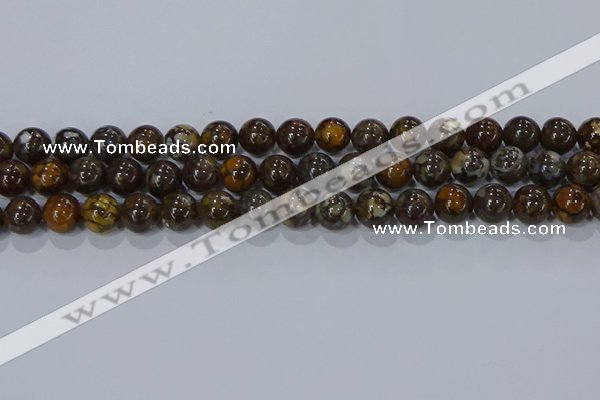 CRO1173 15.5 inches 10mm round fire lace opal gemstone beads