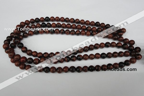 CRO126 15.5 inches 8mm round mahogany obsidian beads wholesale