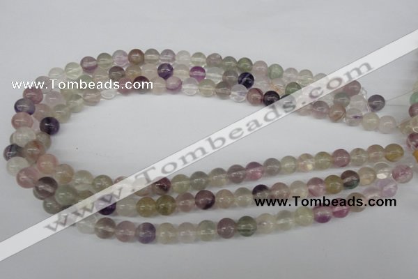 CRO135 15.5 inches 9mm round fluorite gemstone beads wholesale