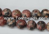 CRO180 15.5 inches 10mm round red leopard skin jasper beads wholesale