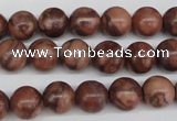 CRO185 15.5 inches 10mm round red picasso jasper beads wholesale