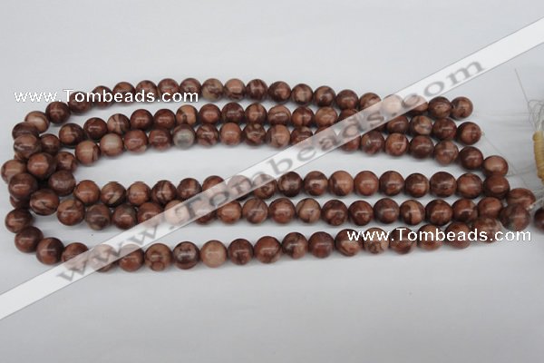 CRO185 15.5 inches 10mm round red picasso jasper beads wholesale