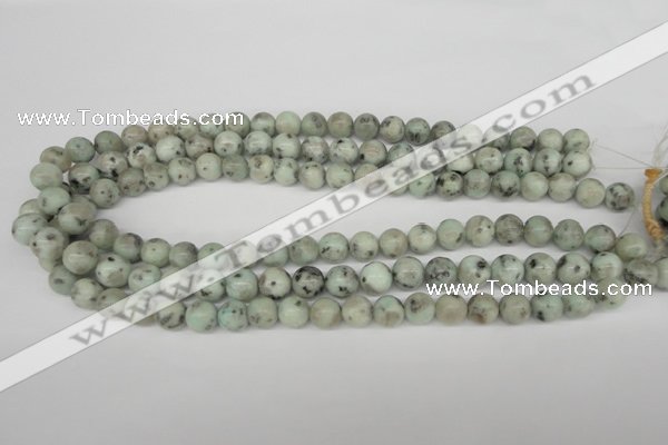 CRO189 15.5 inches 10mm round sesame jasper beads wholesale