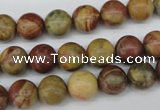 CRO192 15.5 inches 10mm round rainbow jasper beads wholesale