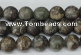 CRO195 15.5 inches 10mm round Chinese leopard skin jasper wholesale