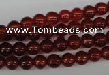 CRO20 15.5 inches 6mm round red agate gemstone beads wholesale