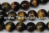 CRO217 15.5 inches 10mm round yellow & blue tiger eye beads wholesale