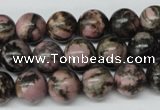 CRO225 15.5 inches 10mm round rhodonite gemstone beads wholesale