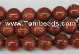 CRO228 15.5 inches 10mm round goldstone beads wholesale