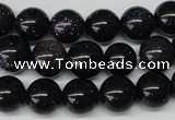 CRO229 15.5 inches 10mm round blue goldstone beads wholesale