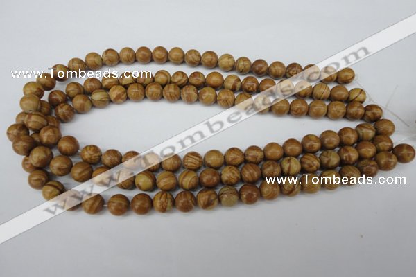 CRO249 15.5 inches 10mm round grain stone beads wholesale