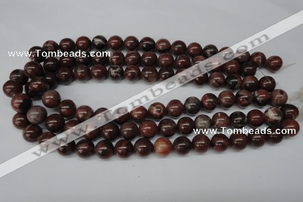 CRO296 15.5 inches 12mm round red picture jasper beads wholesale