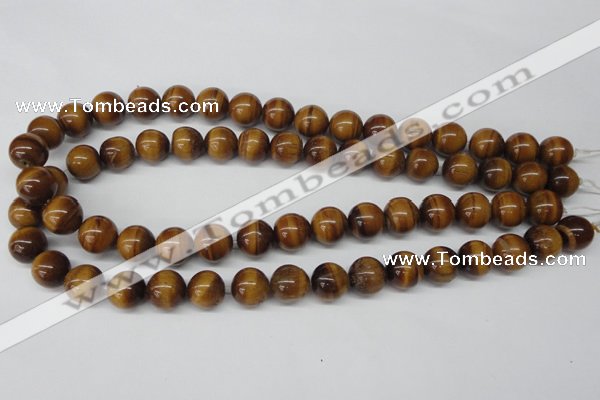 CRO299 15.5 inches 12mm round yellow tiger eye beads wholesale