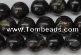 CRO308 15.5 inches 12mm round plum blossom jade beads wholesale