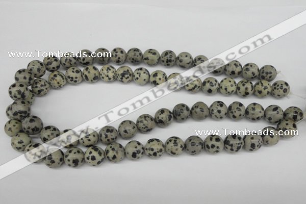 CRO320 15.5 inches 12mm round dalmatian jasper beads wholesale