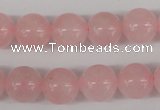 CRO341 15.5 inches 12mm round rose quartz beads wholesale