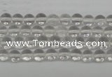 CRO35 15.5 inches 6mm round white crystal beads wholesale