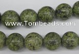 CRO352 15.5 inches 12mm round green lace gemstone beads wholesale