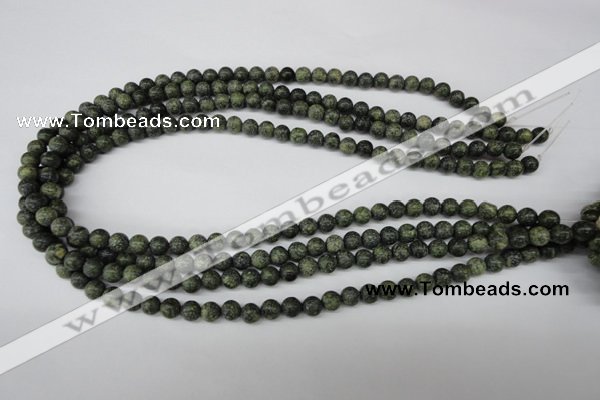 CRO36 15.5 inches 6mm round green lace gemstone beads wholesale