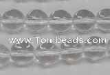 CRO362 15.5 inches 12mm round white crystal beads wholesale