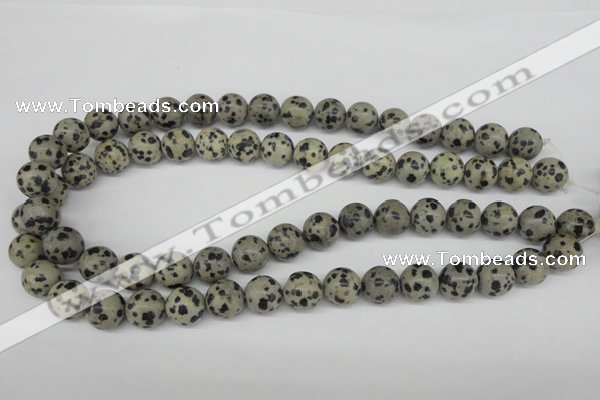 CRO385 15.5 inches 14mm round dalmatian jasper beads wholesale
