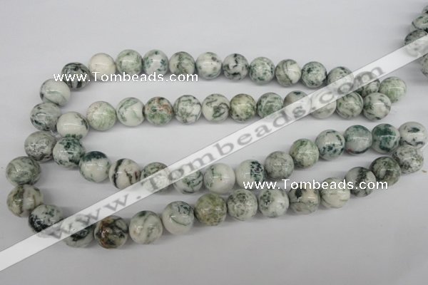 CRO390 15.5 inches 14mm round tree agate beads wholesale