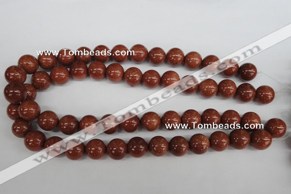 CRO394 15.5 inches 14mm round goldstone beads wholesale