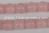 CRO397 15.5 inches 14mm round rose quartz beads wholesale