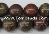 CRO402 15.5 inches 14mm round rainrow jasper beads wholesale