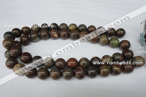 CRO402 15.5 inches 14mm round rainrow jasper beads wholesale