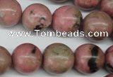 CRO427 15.5 inches 16mm round rhodochrosite beads wholesale