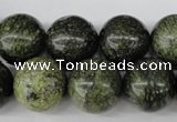 CRO428 15.5 inches 16mm round green lace gemstone beads wholesale