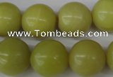 CRO440 15.5 inches 16mm round lemon jade beads wholesale