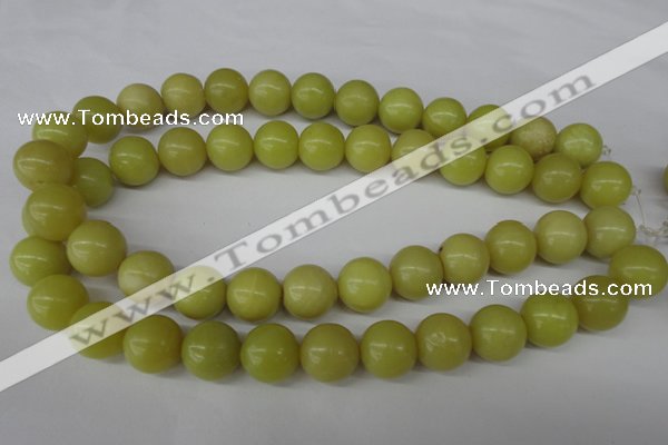 CRO440 15.5 inches 16mm round lemon jade beads wholesale