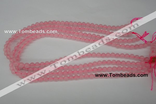 CRO48 15.5 inches 6mm round rose quartz beads wholesale