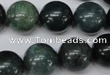 CRO480 15.5 inches 18mm round moss agate beads wholesale