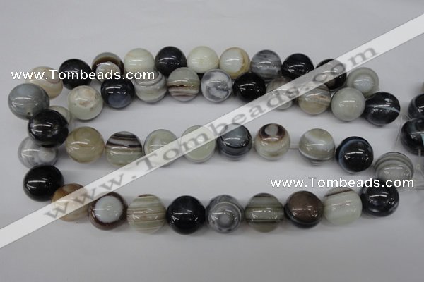 CRO481 15.5 inches 18mm round agate gemstone beads wholesale